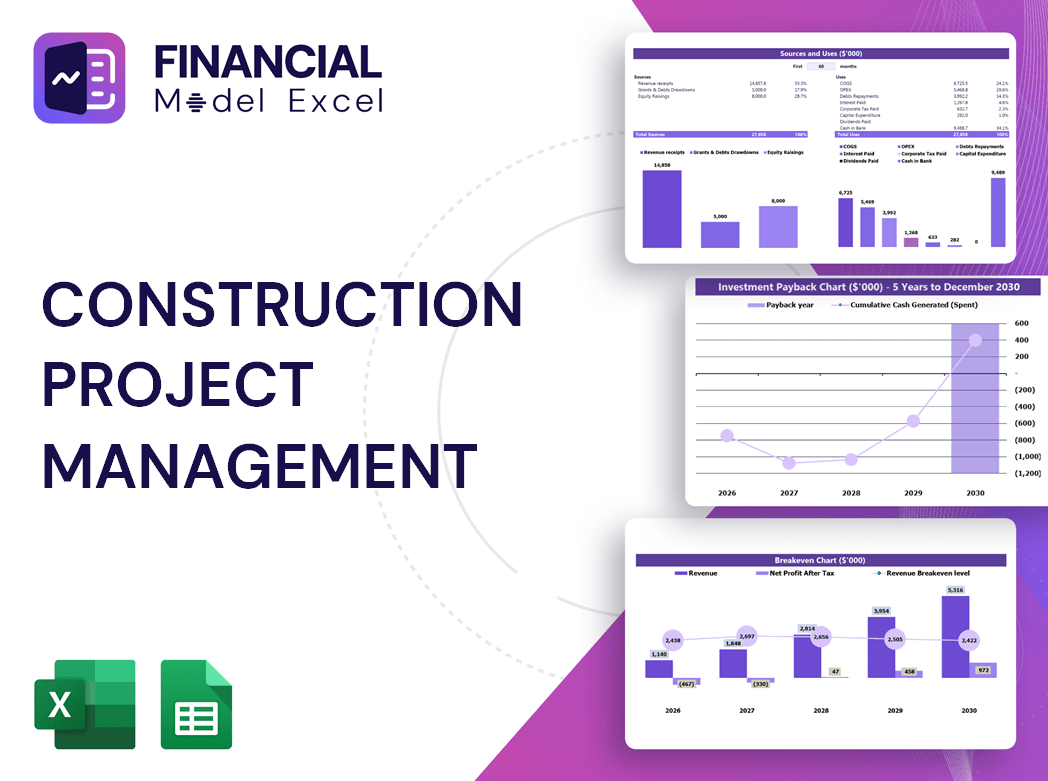 Construction Project Management Financial Model