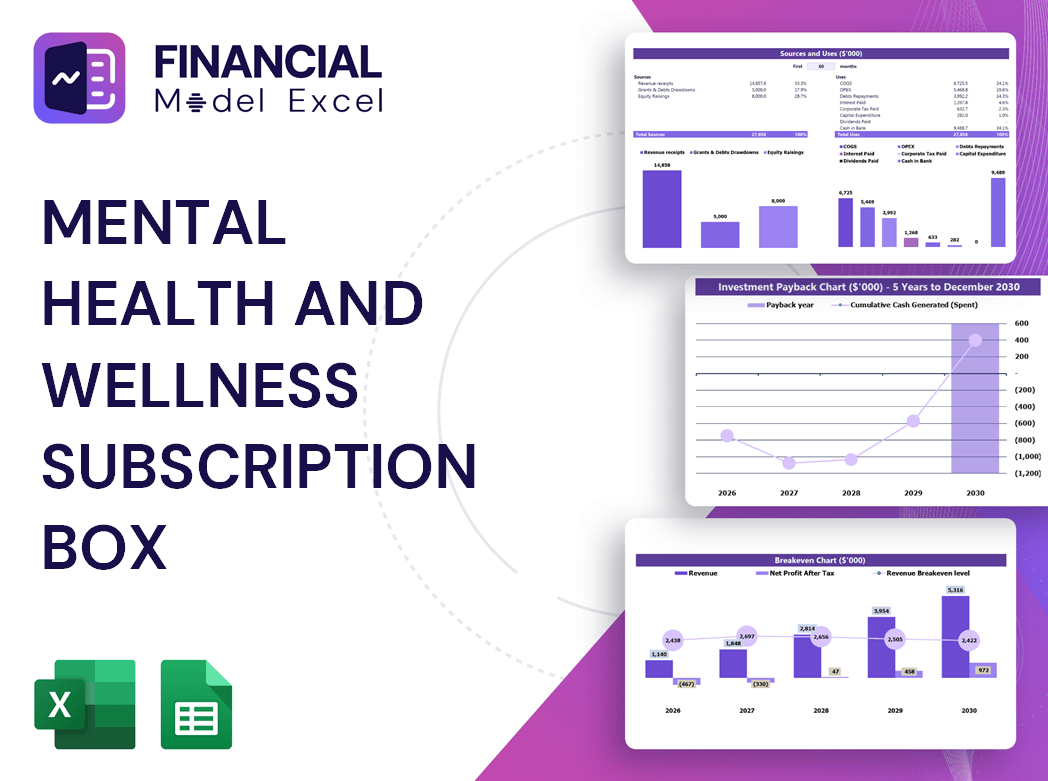 Mental Health and Wellness Subscription Box Financial Model