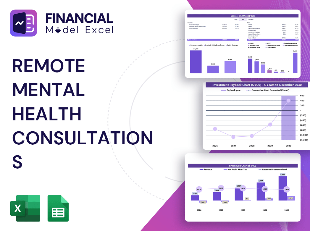 Remote Mental Health Consultations Financial Model