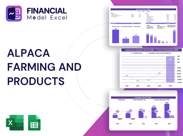 Alpaca Farming and Products Financial Model