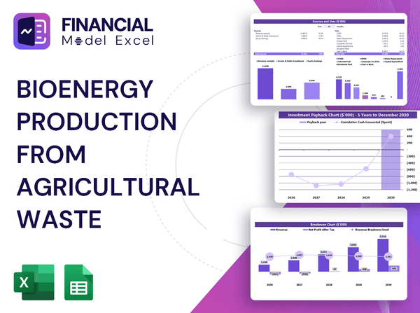 Bioenergy Production From Agricultural Waste Financial Model