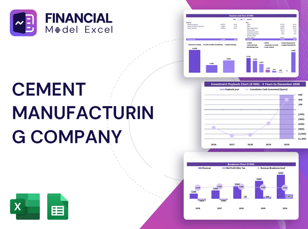 Cement Manufacturing Company Financial Model