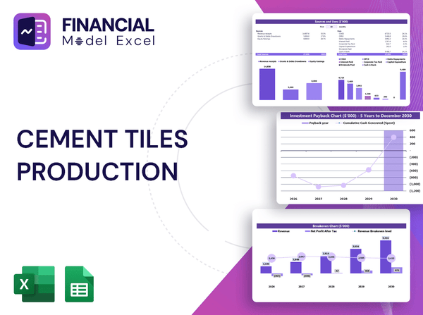 Cement Tiles Production Financial Model