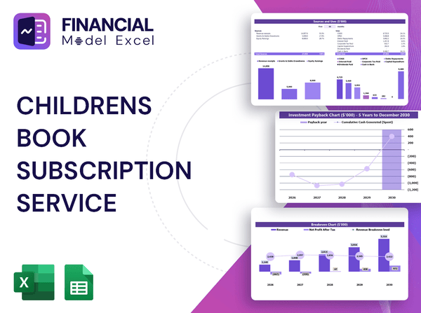 Childrens Book Subscription Service Financial Model