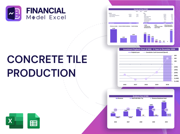 Concrete Tile Production Financial Model