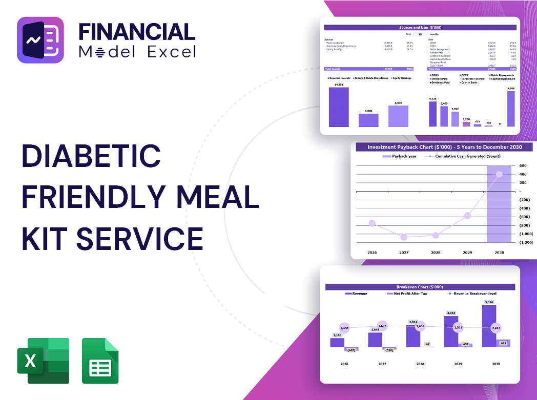 Diabetic Friendly Meal Kit Service Financial Model