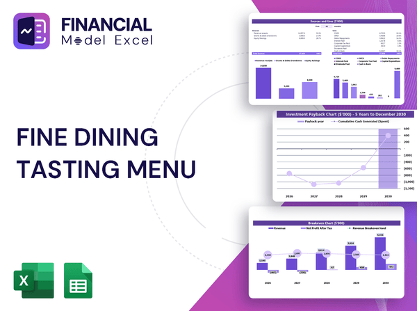 Fine Dining Tasting Menu Financial Model