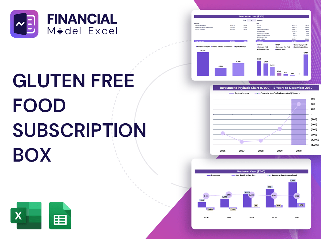 Gluten Free Food Subscription Box Financial Model