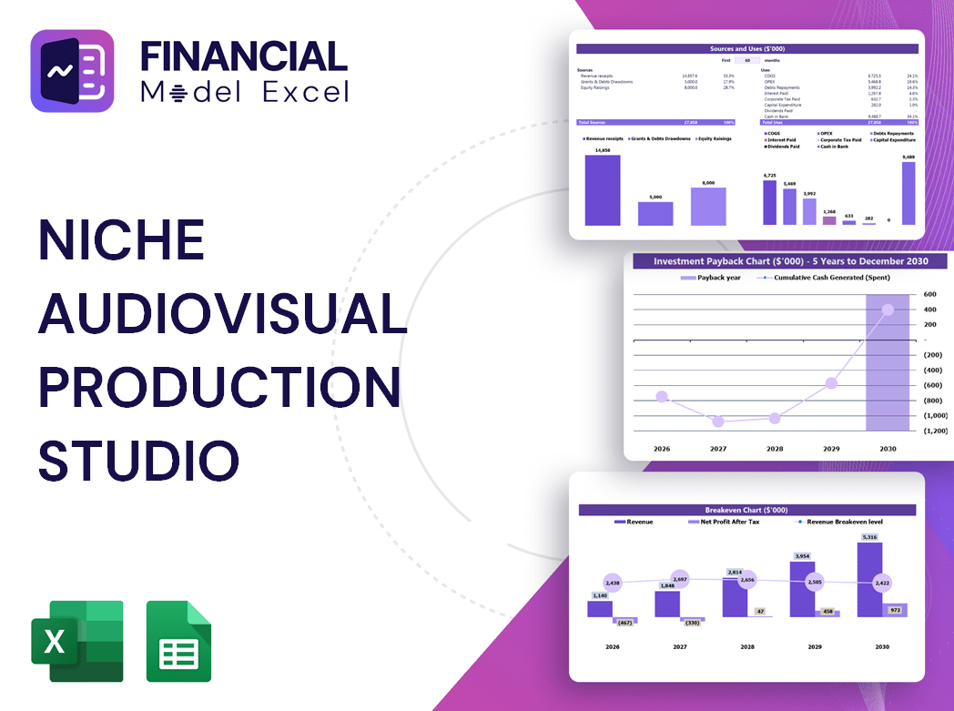 Niche Audiovisual Production Studio Financial Model