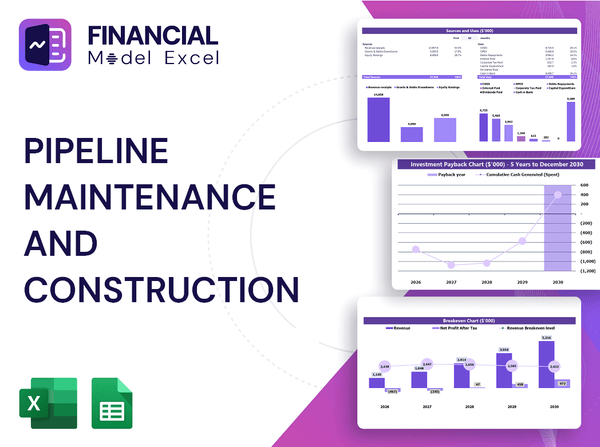 Pipeline Maintenance And Construction Financial Model