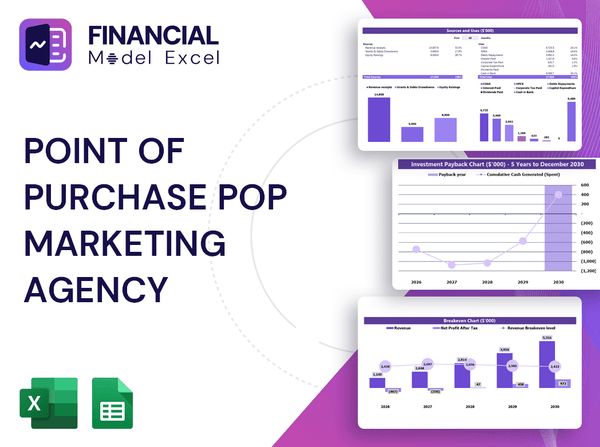 Point of Purchase POP Marketing Agency Financial Model