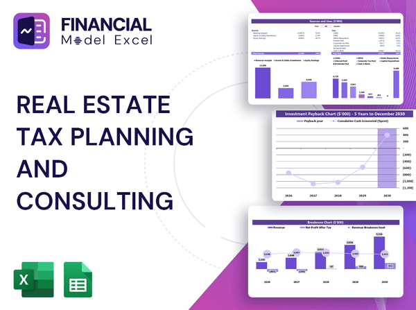 Real Estate Tax Planning and Consulting Financial Model