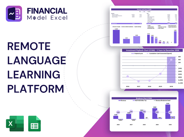 Remote Language Learning Platform Financial Model