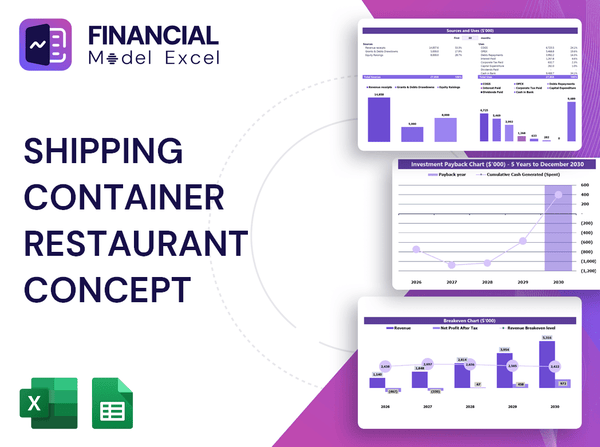 Shipping Container Restaurant Concept Financial Model