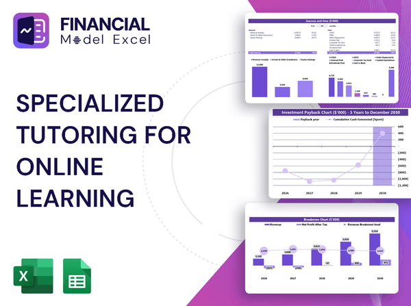 Specialized Tutoring For Online Learning Financial Model