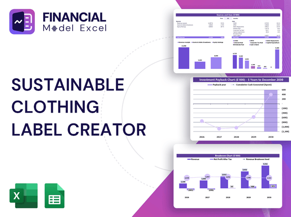 Sustainable Clothing Label Creator Financial Model