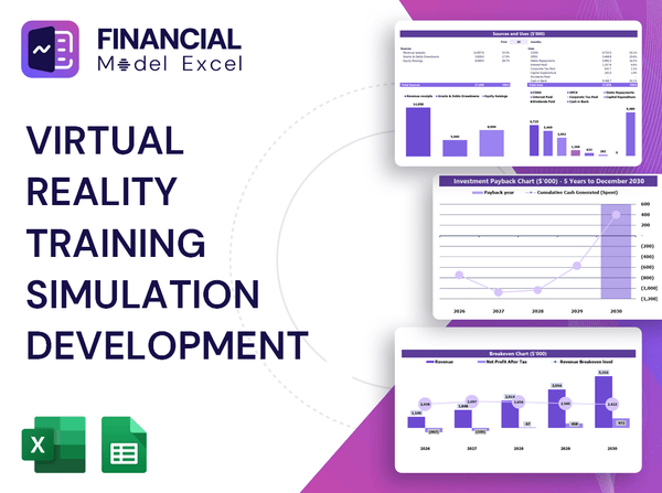 Virtual Reality Training Simulation Development Financial Model
