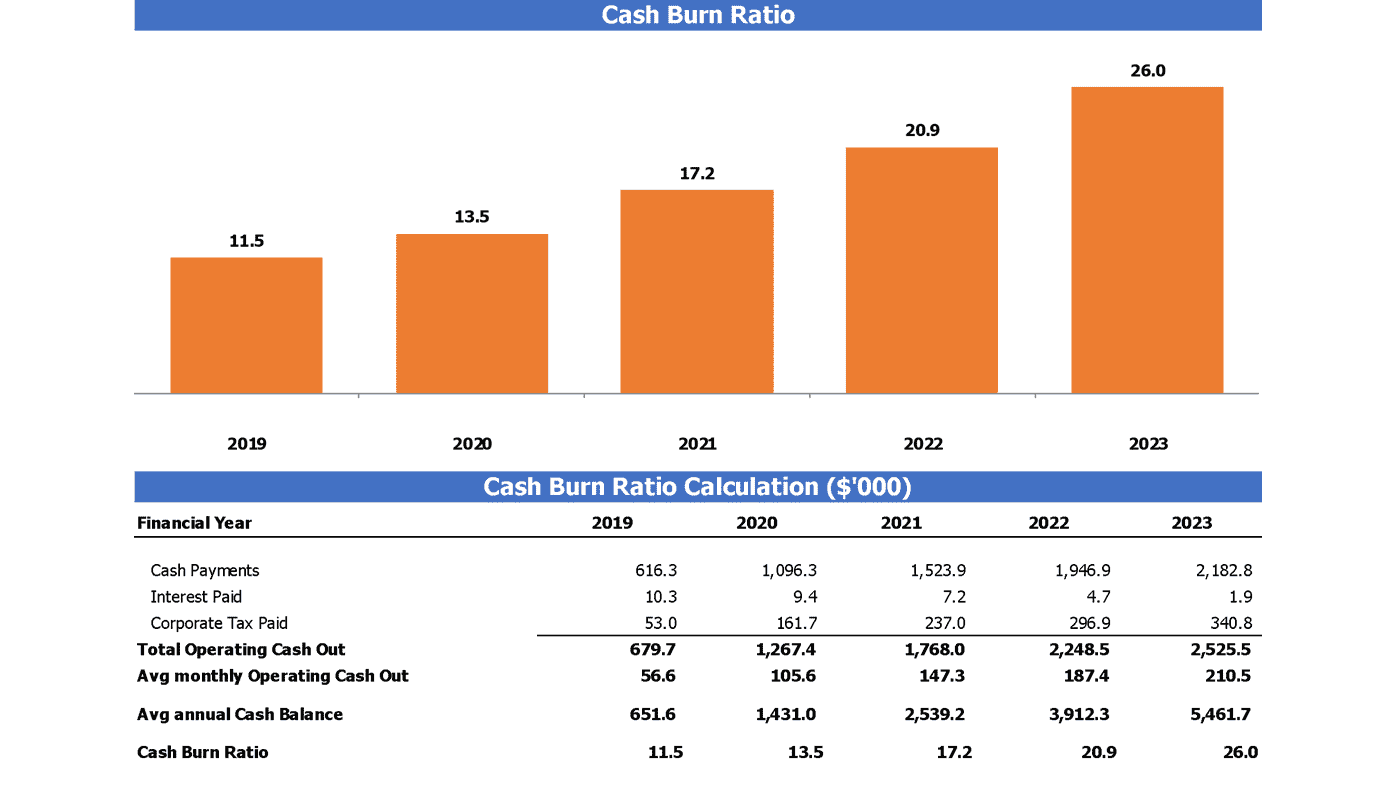 Saas Freemium Financial Projection Excel Template Burn Rate