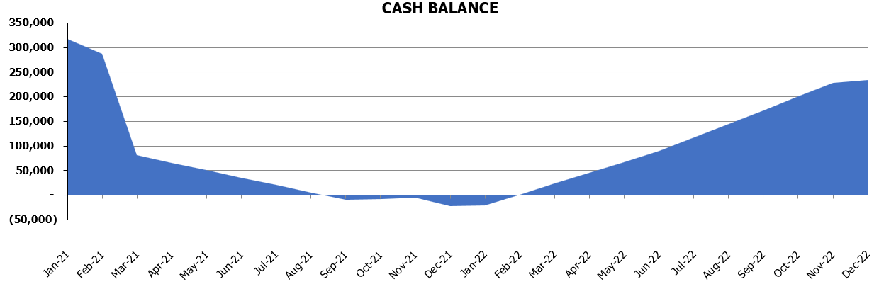 Daycare Budget Template Financial Charts Cash Balance
